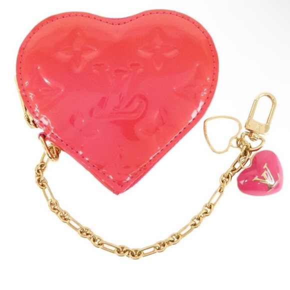 Louis Vuitton Accessories - Louis Vuitton Pink and Gold Key Card Holder